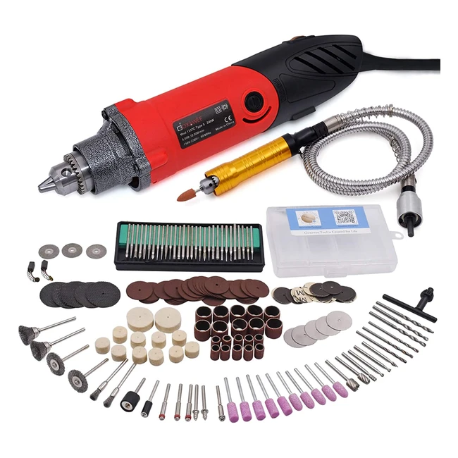 Utensile Rotante Multifunzione Goxawee 240W con Albero Flessibile e 170pz Accessori