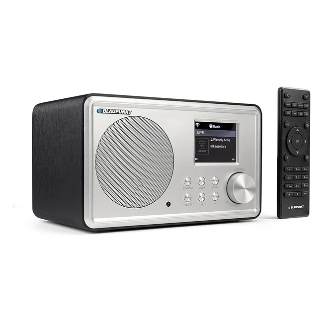 Blaupunkt IR 20 Internetradio mit Farbdisplay und Wecker, Schwarz