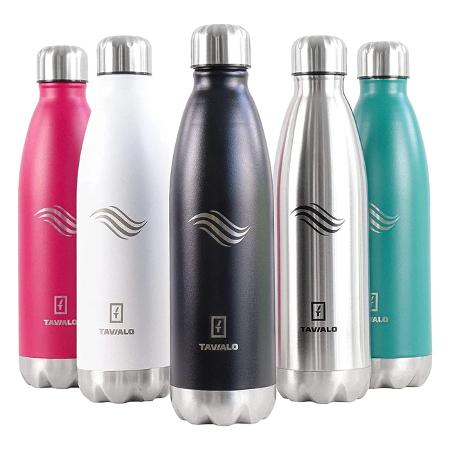 Gourde isotherme Tavialo 500ml, 750ml, 1000ml pour voyage, sport et activités extérieures - Antifuite