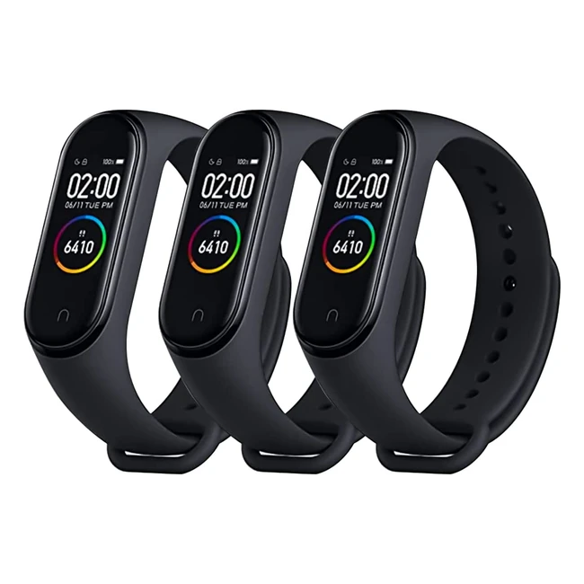 3er Pack Xiaomi Mi Band 43 Armband - Silikon Ersatzarmband fr Mi Band 34 mit