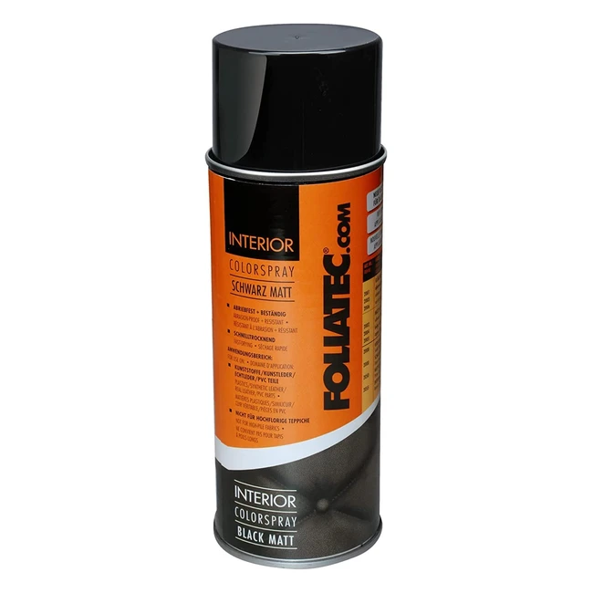Foliatec 2002 Spray Color para Interior - Resistente a la Abrasin y Rayos UV
