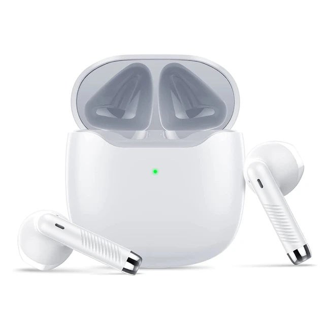 MPWHYL Bluetooth Kopfhörer in Ear - Kabellos Bluetooth 5.3 mit Mikrofon, Hifi Stereoklang, Miniladebox mit 30 Std. Spielzeit - IPX7 Wasserdichte Wireless für Beruf & Sport