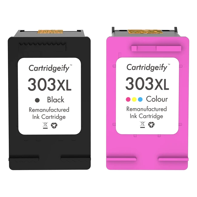 Cartouche d'encre compatible HP 303XL pour Tango, Tango X, Envy Photo - Cartridgeify