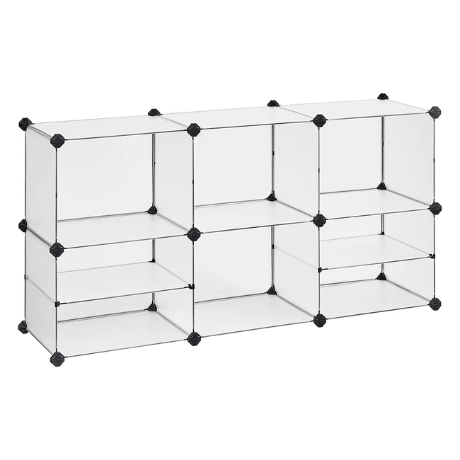 Scaffale modulare Songmics con 9 scomparti, resistente e versatile