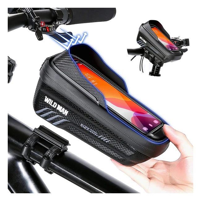 Sac de cadre vélo étanche Faireach 2-en-1 avec écran tactile pour smartphones - Compatible iPhone, Samsung, Huawei, Xiaomi - #cyclisme #vélo #accessoirevélo