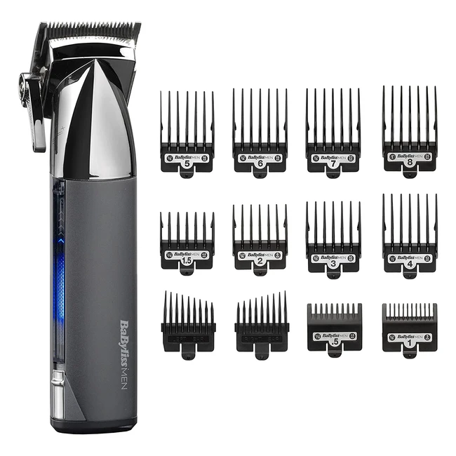 Babyliss SuperX Metal Hair Clipper - Lithium Cordless with Japanese Steel Blades and Taper Control