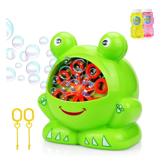 Bolle di Sapone Rana con Macchina Automatica - Giocattolo per Bambini 3-10 Anni