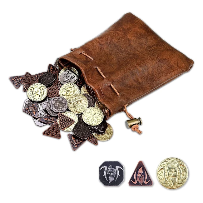 Ensemble de 60 pices mtalliques fantaisie pour jeux de socit - Byhoo