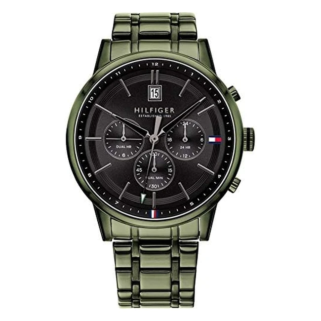 Montre Tommy Hilfiger Kyle pour homme - Quartz multicadran avec bracelet en acier inoxydable - Réf. XYZ