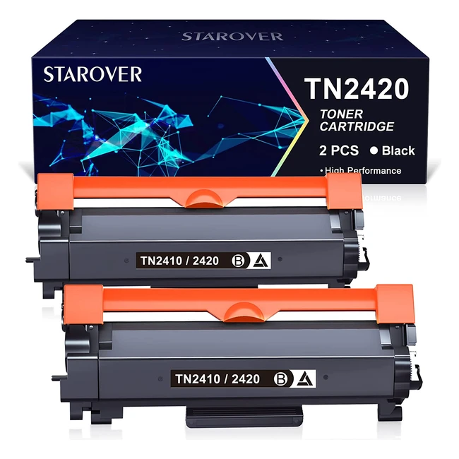 Cartouche de toner compatible Brother TN2420 TN2410 - Noir - Rendement 3000 pages - DCPL2530DW MFCL2710DW HLL2350DW