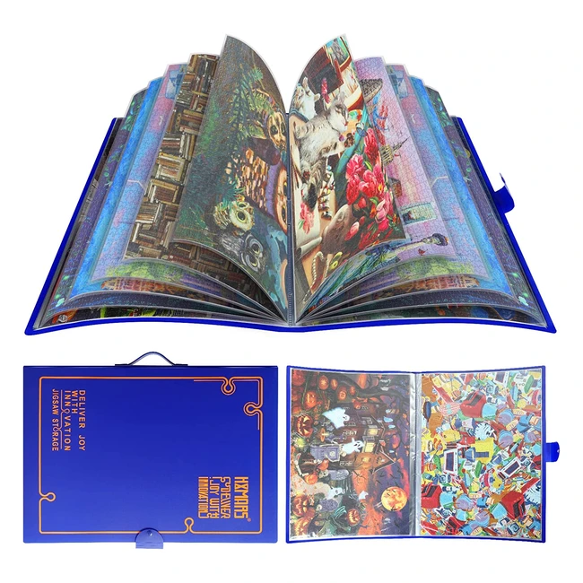 Organizador de rompecabezas portátil con capacidad para 1000 piezas y 20 bolsillos - HXMars