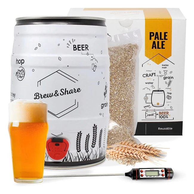 Kit per fare birra Pale Ale BNKR Beer Brew Share: la tua birra in 2 settimane