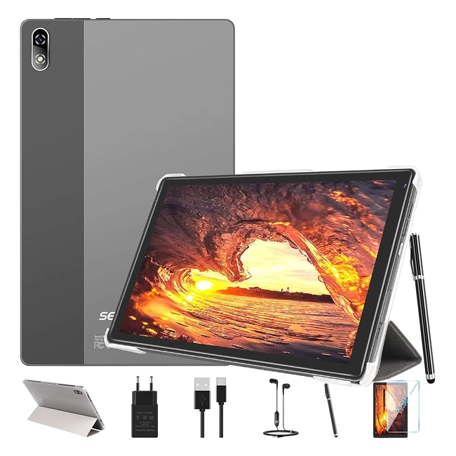 Tablette tactile Sebbe Android 11 Octacore 20 GHz 5G/2.4G WiFi 4Go RAM/64Go ROM 128Go TF - Gris