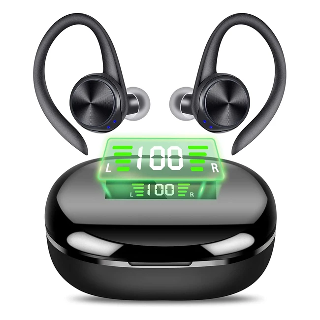 Bluetooth In-Ear Kopfhörer von Brother mit Mikrofon, Sport, HiFi-Stereo Sound, USB-C Schnellladung, Noise-Cancelling, IPX7 Wasserdicht, 48h Akkulaufzeit