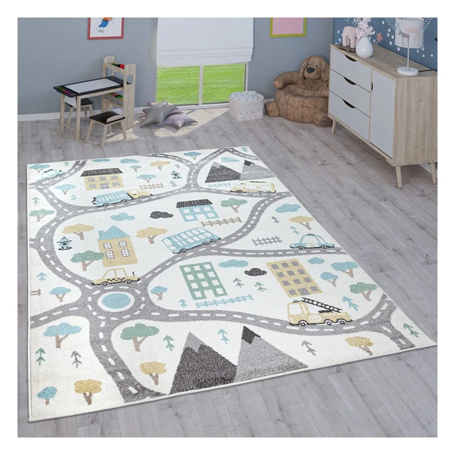 Tappeto Paco Home per Bambini - Diversi Motivi e Dimensioni - Crema - 160x220 cm