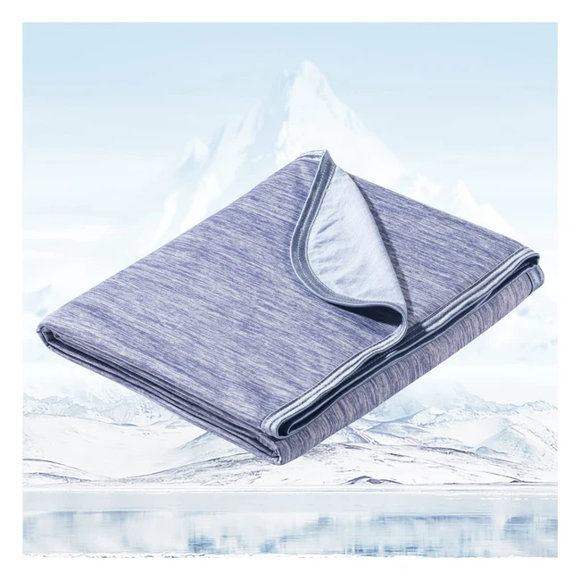 Avoalre Cooling Blanket - ArcChill Technology, Lightweight, Breathable, Doublesided - Blue (130x170cm)