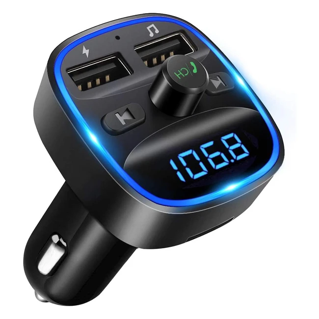 Lencent T25 Bluetooth FM Transmitter Auto Adapter mit 2 USB-Ports und Unterstt