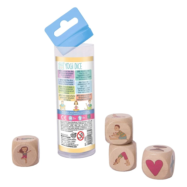 Buki France Y005 Yoga Wrfel - Kinder spielerisch fr Yoga begeistern