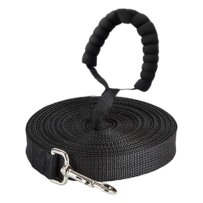 Guinzaglio addestramento cani 5m in nylon con impugnatura imbottita - Eyeleaf