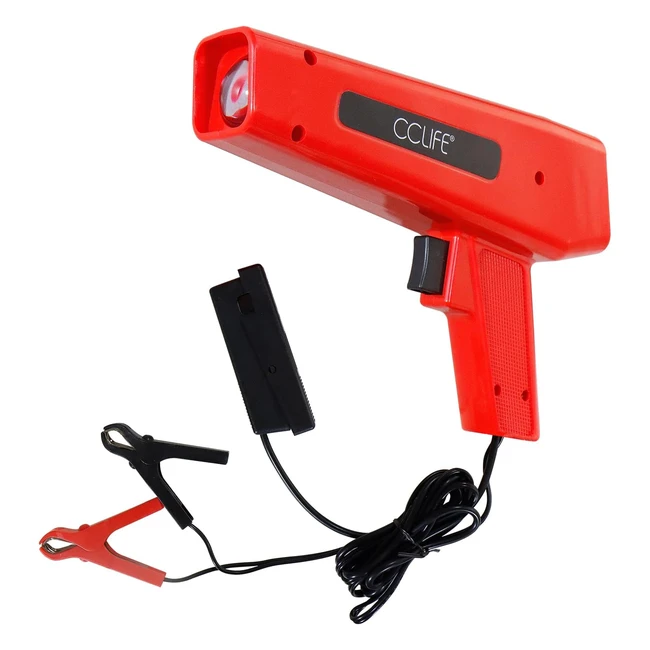 Pistola Estroboscópica CCLife 12V10W con luz de Xenon y Grip de Pistola