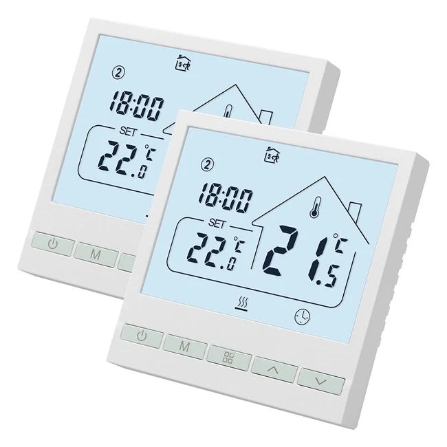Termostato inteligente Beok Tuya WiFi para calefaccin de gasagua compatible c