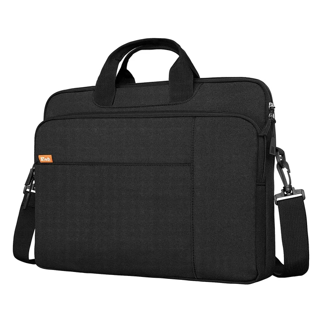 Jetech Laptop Shoulder Bag - Waterproof, Compatible with 15.6 Inch Tablet and Computer, Portable Handle