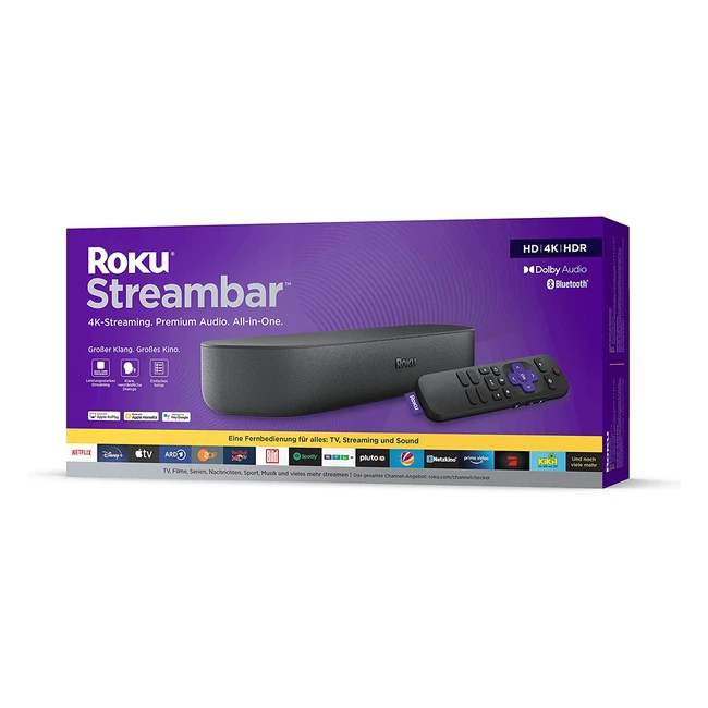 Roku Streamable 4KHDR Streaming Media Player & Soundbar in One - Nur in Deutschland verfügbar - Jetzt kaufen!