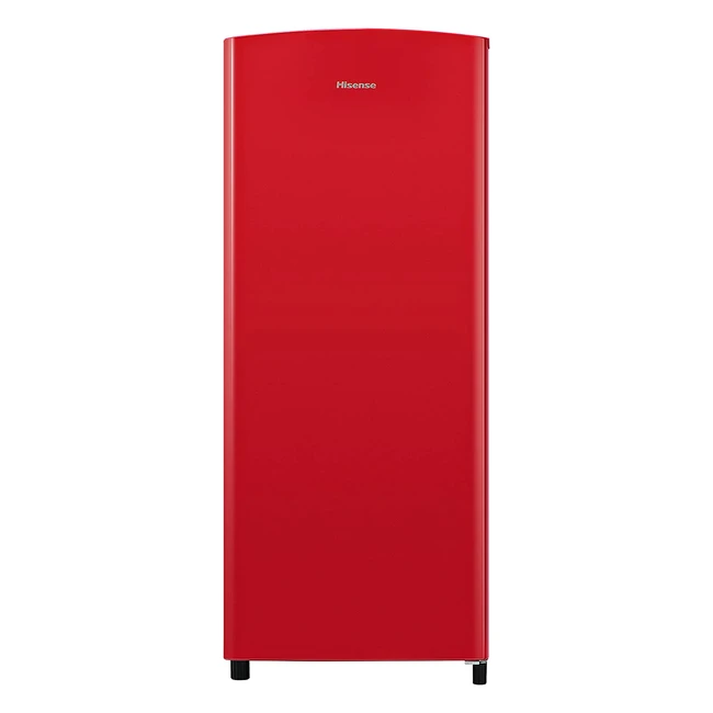 Frigorífico Hisense RR220D4ARF - 164L de capacidad neta - Botellero cromado - Silencioso 40 dBA - Color rojo