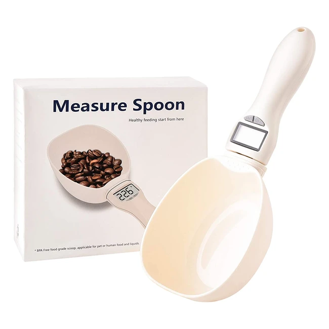 Furpaw Cucchiaio Bilancia Digitale per Cane e Gatti - Misura Precisa e Facile