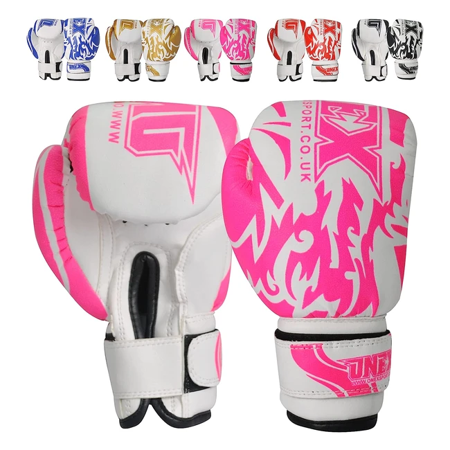 Onex Kids Boxing Gloves - 6oz Training Punching Sparring Bag Fight Gloves for Ju