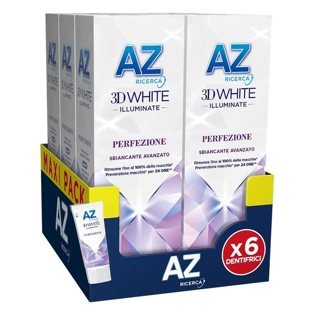 Dentifricio AZ 3D White Perfezione - Sbiancamento Professionale Avanzato - Maxi 