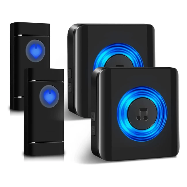 Campanello senza fili impermeabile Satisure - 58 melodie portata 400m