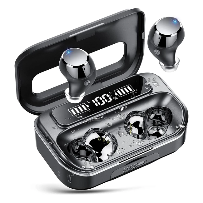 Lekaby Bluetooth Kopfhörer - Kabellos, 53h Spielzeit, IPX7 Wasserdicht, Hifi Stereo, ENC Mic, Handyladefunktion