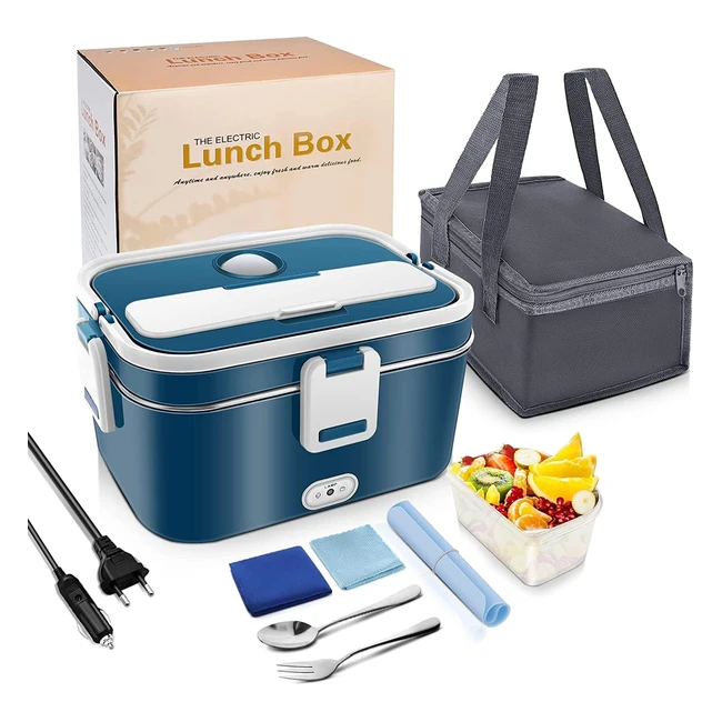 Fiambrera eléctrica Anykuu 18L 3 en 1 - Calentamiento rápido y seguro