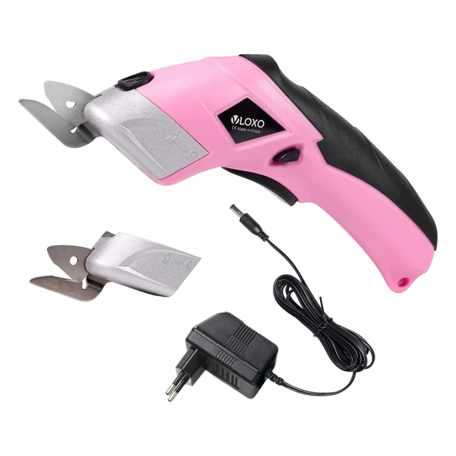 Ciseaux Couture Électrique Vloxo - Sans Fil, 2 Lames, Puissant et Portable