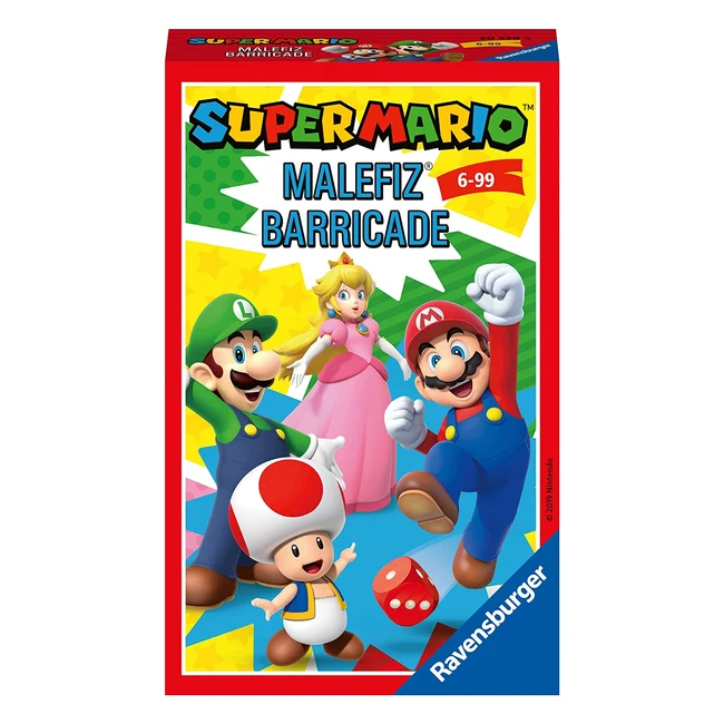Gioco da tavolo tascabile Super Mario Ravensburger - 24 giocatori, dai 6 anni