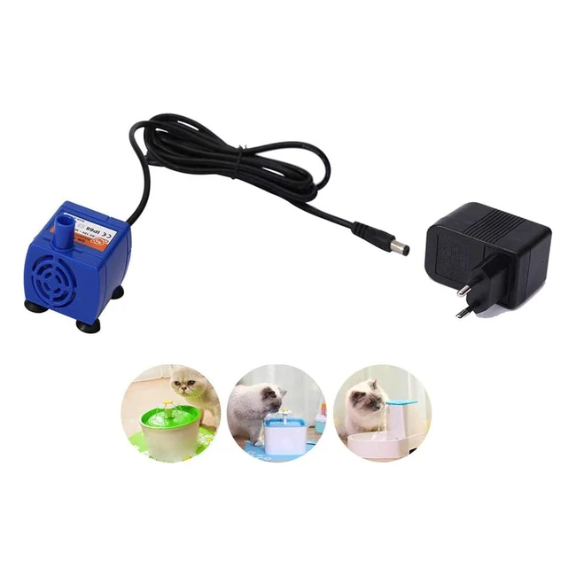 Pompe de fontaine pour chat Ofanyia - Silencieuse et facile à nettoyer - Accessoires généraux inclus