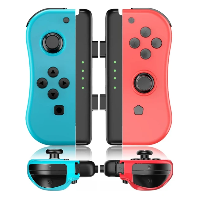 Bonacell Joy Con Controller for Nintendo Switch - Dual Vibration, Gyro, Wakeup Function, Replacement Left and Right Joysticks