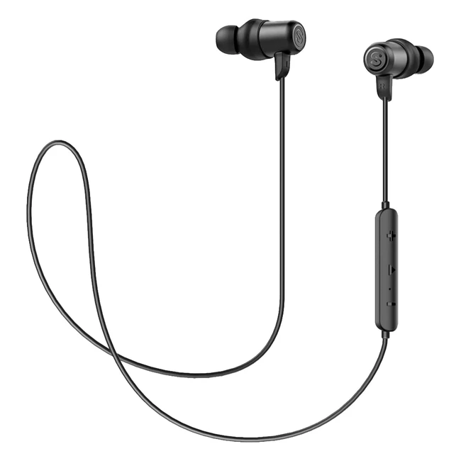 Ecouteurs Bluetooth Sport Soundpeats Value IPX5 Étanches avec Codec Audio AptX HD et Autonomie de 7 Heures - Noir