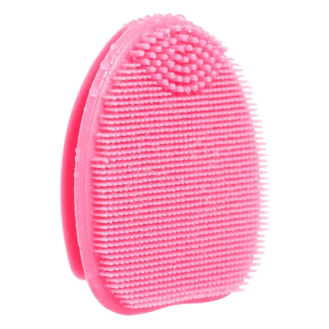 Hieerbus Silicone Face Scrubber - Exfoliating Brush for Sensitive Skin - Blackhead Removal - 3 Styles - Pink