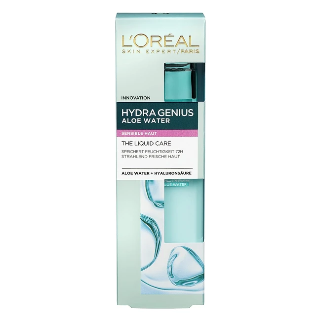 LOreal Paris Hydra Genius - Idratante per pelli sensibili con Hyaluron e Aloe W