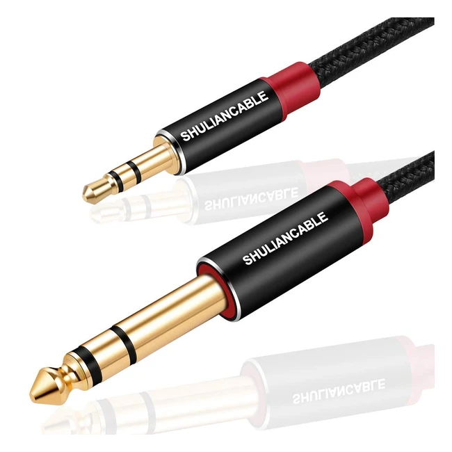 Cable de audio estreo de alta fidelidad ShulianCable 35mm a 635mm de 2m para g