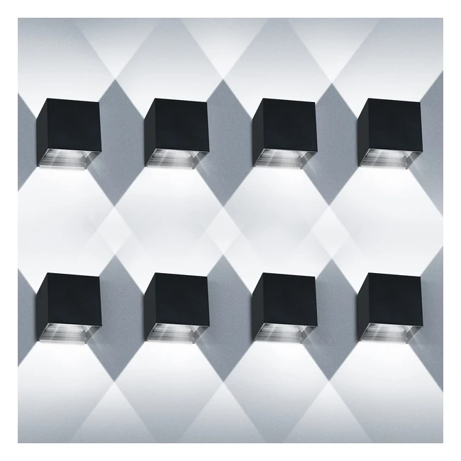 Aplique LED exterior de pared 12W ajustable y resistente al agua - LEDMO