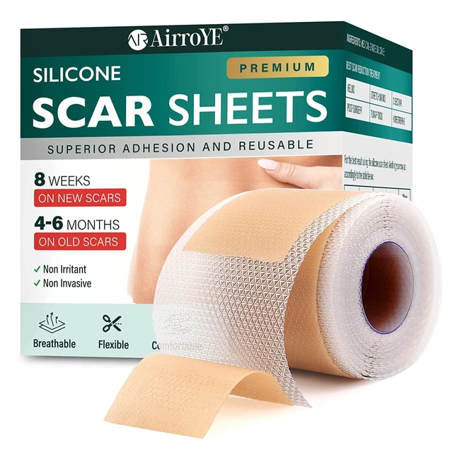 Silicone Scar Sheets - Reusable and Effective for Surgical Scars and Keloids