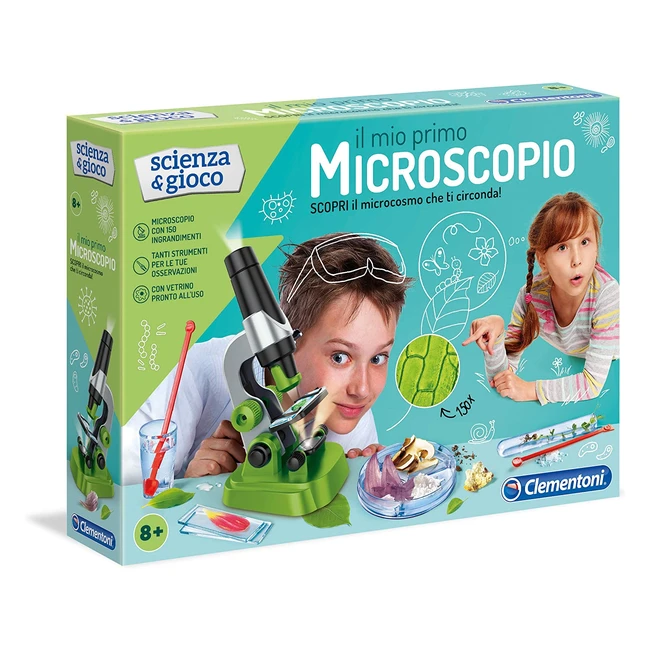 Microscopio Clementoni 12794 - Il mio primo laboratorio scientifico per bambini 8 anni