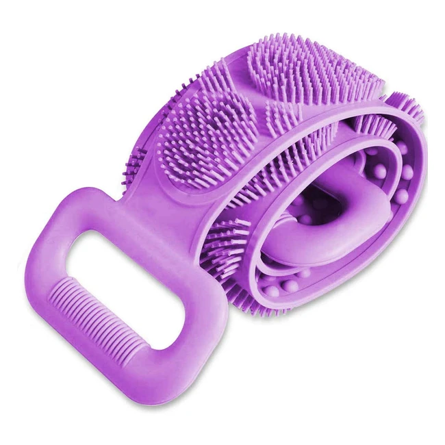 34 Back Scrubber Body Brush for Shower  Soft Exfoliating Silicone Bath Towel 