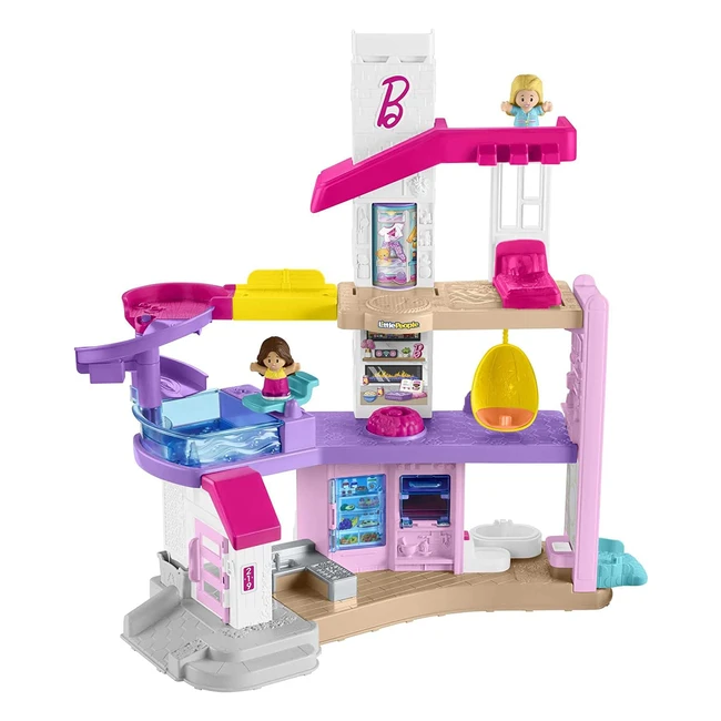 Fisher-Price HJN55 Little People Barbie Dream Villa Play Set - 2 Figures  Acces