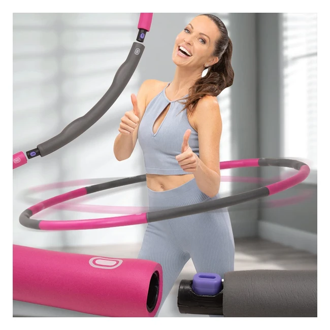 Miweba Sports Hula Hoop Reifen 12 kg - Ergonomische Wellenform für Gewichtsabnahme und Massage - 100 cm Durchmesser - Hula Hoop für Erwachsene und Kinder