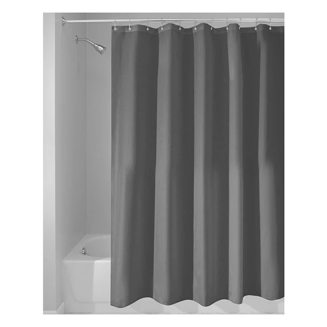 Tenda Doccia iDesign in Tessuto Impermeabile - Grigio Scuro 1830x1830cm