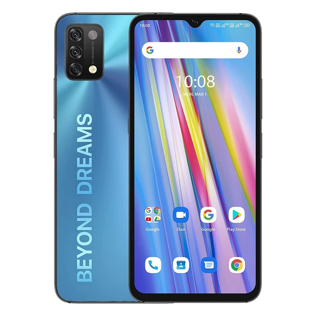 UMIDIGI A11 - 2023 Android 11 Smartphone, 64GB RAM, 256GB Extension, 16.8MP Camera, 4G Dual SIM, Face ID - Blue